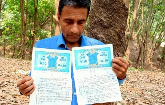 After winning the Assembly Election local IPFT leaders South Charilam allegedly taken an old manâ€™s rubber plot